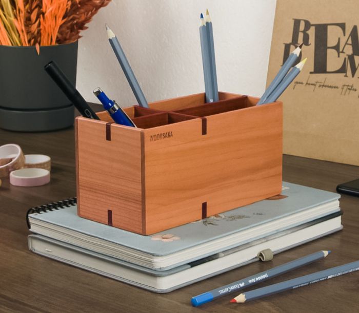 Wooden desk organizer - KP335 - WOODSAKA KFT. Wooden desk organizer - KP335 - WOODSAKA KFT.